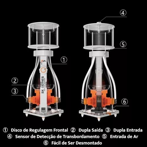 SKIMMER PARA AQUÁRIOS ATÉ 1000 litros - MJ SK400 - MAXSPECT
